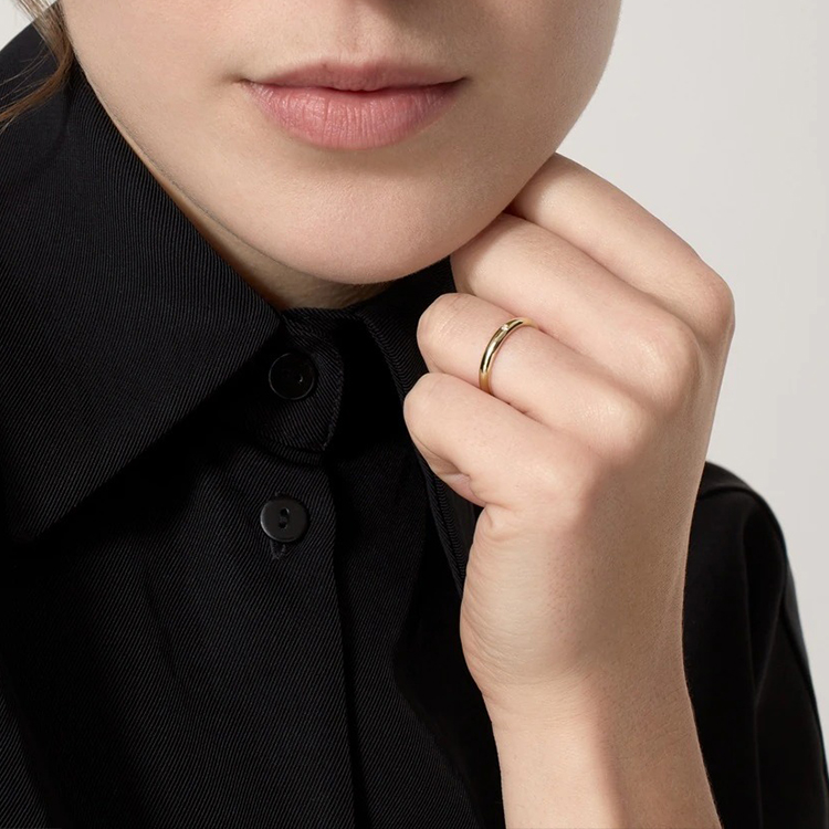 Purchase Cartier 1895 Series Rose Gold Diamond Ring Unisex Couples Edition. b4088200