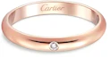 Cheap Cartier 1895 Series Rose Gold Diamond Ring Unisex Couples Edition. b4088200