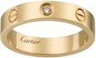 Details for 卡地亞18K金窄版鑽石戒指情侶款單支男女適用 B4056100