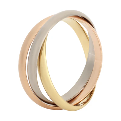 Cartier 18K Gold Narrow Ring 2.5mm Unisex Couples’ Letter Engraved Multiple Colors B4235100