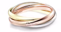 Shop Cartier 18K Gold Narrow Ring 2.5mm Unisex Couples’ Letter Engraved Multiple Colors B4235100
