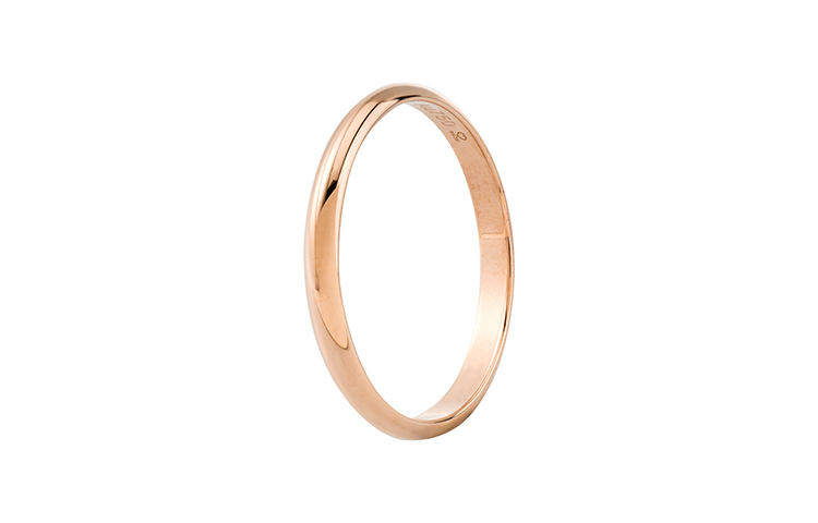 Cartier 18K Rose Gold Ring Unisex Couple Design with Engraved Letters. nvl631 圖 5