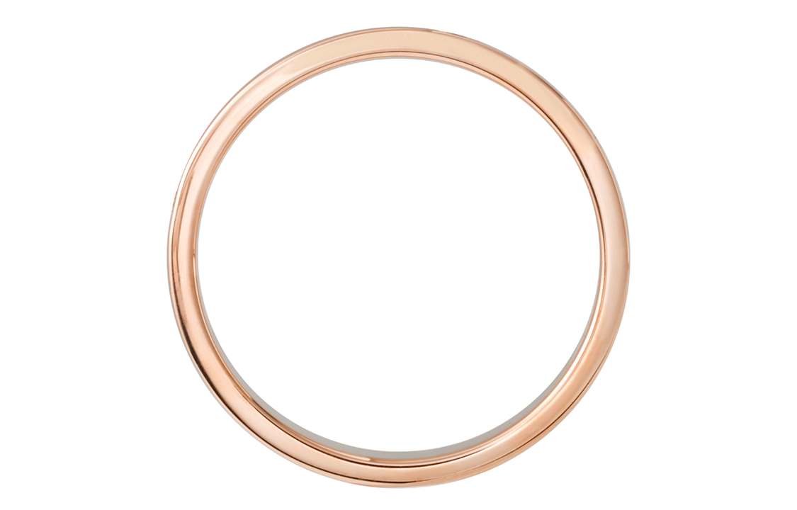 Shop Cartier 18K玫瑰金戒指，鑲嵌鑽石，刻字設計，情侶款男女皆宜。 B4050700