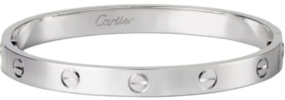 Cartier 18K白金男女手環 銀色情侶設計 Crb6067620 Order Cartier 18K白金男女手環 銀色情侶設計 Crb6067620