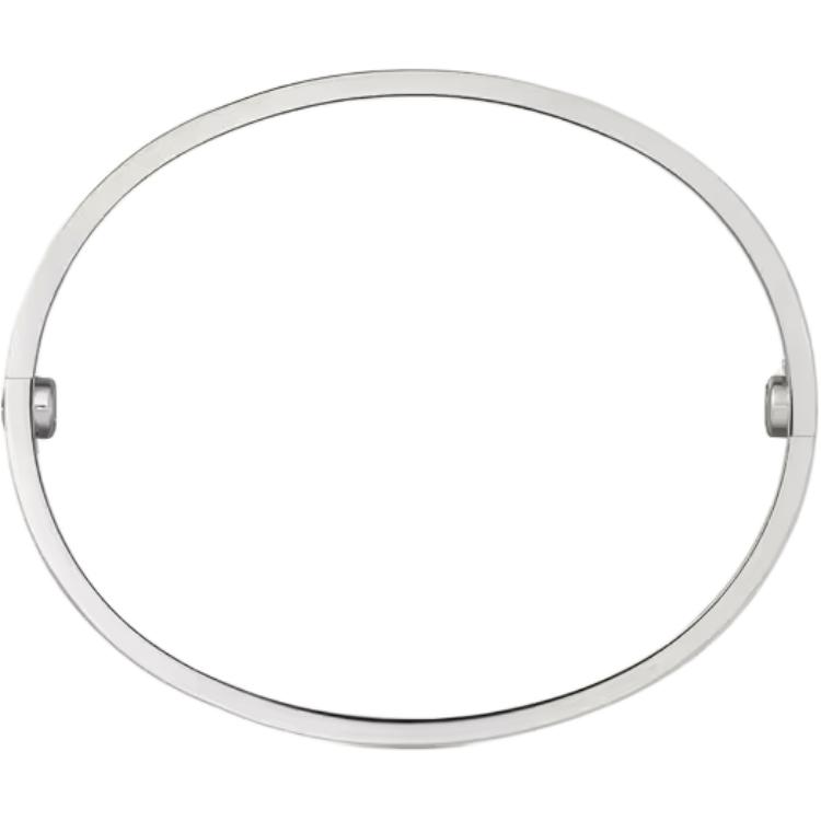 Lookbook Cartier 18K白金男女手環 銀色情侶設計 Crb6067620