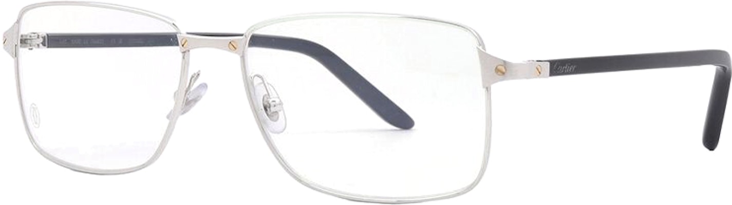 卡地亞黑色不規則金屬光學眼鏡,男士專屬,帶有品牌標誌細節。 CT0040O-011 Buy 卡地亞黑色不規則金屬光學眼鏡,男士專屬,帶有品牌標誌細節。 CT0040O-011