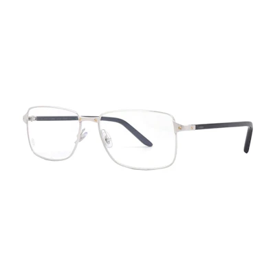 Cartier Black Irregular Metal Optical Glasses for Men with Logo Detail. CT0040O-011