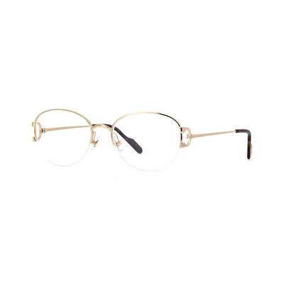 CARTIER C Décor Round Optical Glasses Unisex Couple Design CT0154O-002