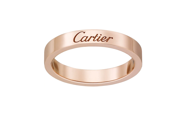 Shop 卡地亞C de Cartier 18K玫瑰金戒指 情侶款 珠寶配飾 B4087200