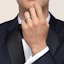 Purchase Cartier C de Cartier Platinum Diamond Wedding Band Couples Ring Silver. B4051300