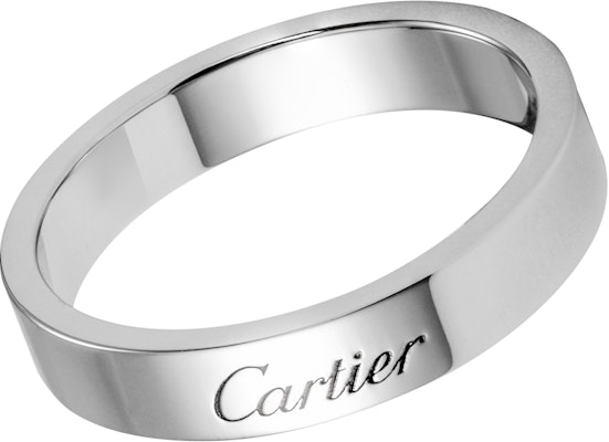 卡地亞C de Cartier鉑金婚戒對戒 中性情侶珠寶 B4098100 Order 卡地亞C de Cartier鉑金婚戒對戒 中性情侶珠寶 B4098100
