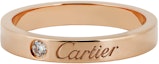 Buy 卡地亞C de Cartier 18K玫瑰金窄版鑽石對戒 情侶戒指 男女適用 B4086400