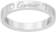 Order 卡地亚C de Cartier铂金婚戒双钻男女通用款 B4077800