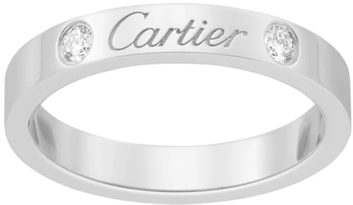 卡地亚C de Cartier铂金婚戒双钻男女通用款 B4077800 Shop 卡地亚C de Cartier铂金婚戒双钻男女通用款 B4077800