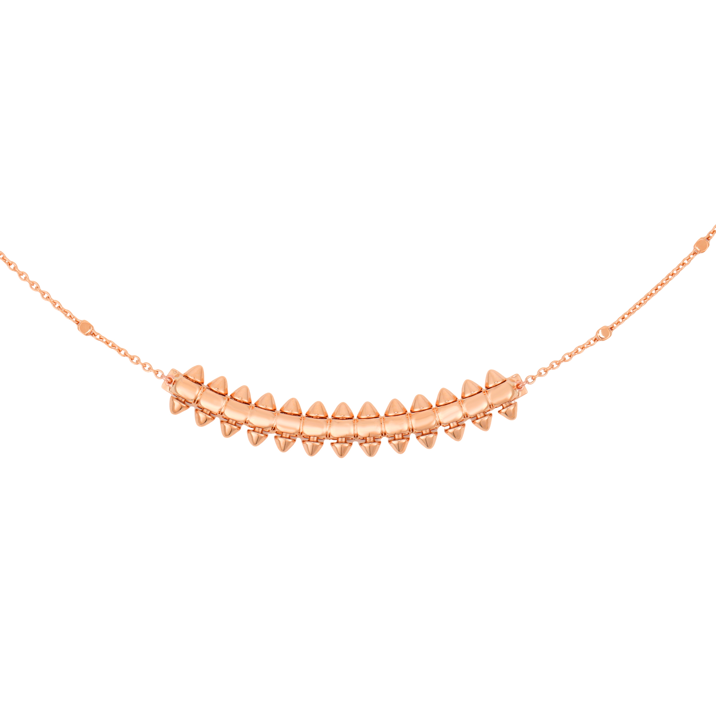 CARTIER Clash de Cartier Small 18K Rose Gold Necklace Unisex B7224744