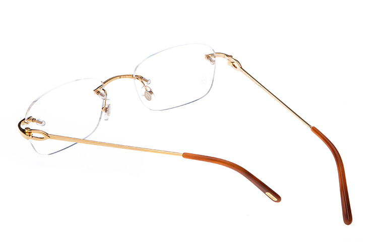 Purchase 卡地亞經典雙C PVD鉑金光學眼鏡框架 CT0050O-001