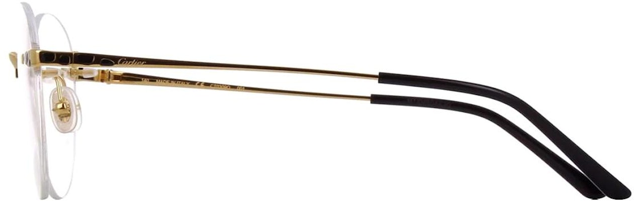 卡地亞經典無框眼鏡 金色豹紋版 CT0309O-001 Shop 卡地亞經典無框眼鏡 金色豹紋版 CT0309O-001