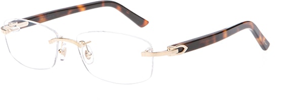 Cartier Classic Rimless Parisian Style Lightweight Optical Glasses Frames CT0048O-004 Cartier Classic Rimless Parisian Style Lightweight Optical Glasses Frames CT0048O-004