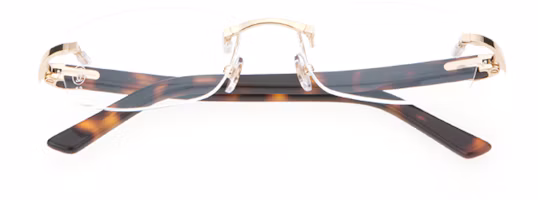 Shop Cartier 經典無框巴黎風格輕巧光學眼鏡框 CT0048O-004