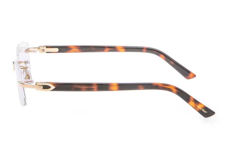 Purchase Cartier 經典無框巴黎風格輕巧光學眼鏡框 CT0048O-004