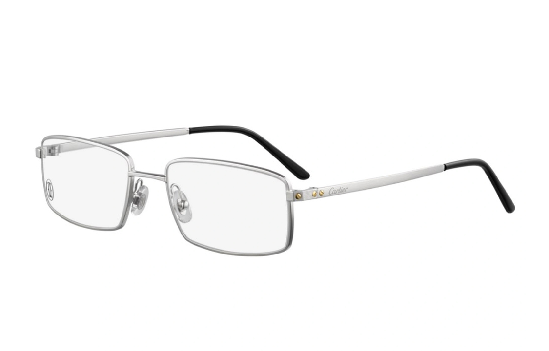 CARTIER Core-Range Silver Irregular Metal Optical Glasses for Men. CT0085O-003 圖 2
