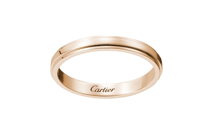 Purchase Anillos Cartier Pareja 18K Oro Rosa Unisex Juego de Anillos Matching B4093700
