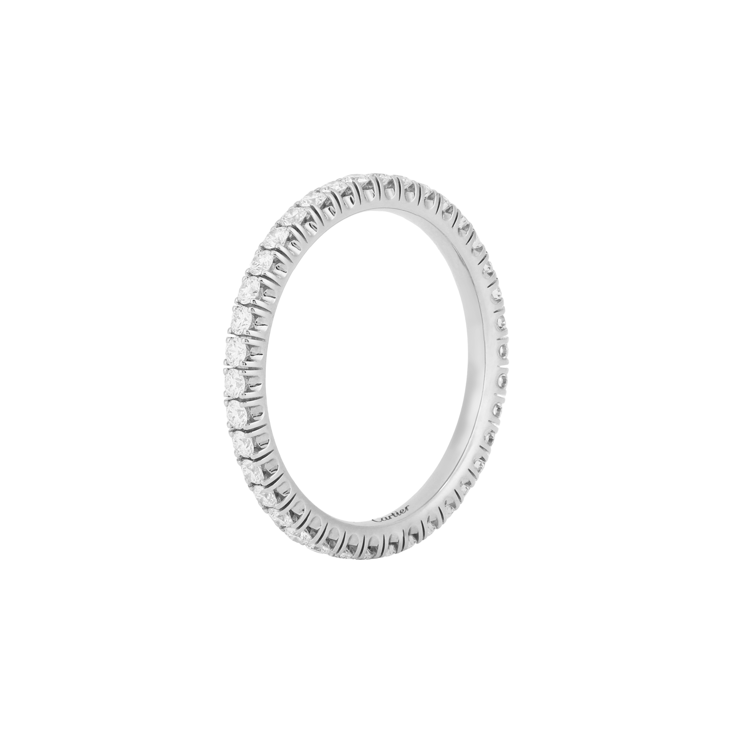 Cartier d'Amour 1.52mm 18K White Gold Unisex Couple Ring B4210440
