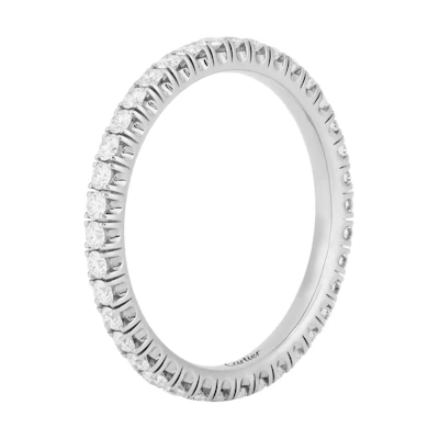 Cartier d'Amour 1.52mm 18K White Gold Unisex Couple Ring B4210440