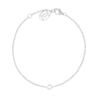 Cartier d'Amour Diamants Légers 18K White Gold Diamond Necklace Unisex. B7215900