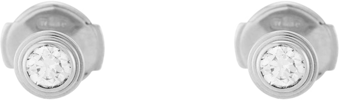 Cartier d'Amour Single Diamond 18K White Gold Earrings Unisex Couple Design B8301407 Cartier d'Amour Single Diamond 18K White Gold Earrings Unisex Couple Design B8301407