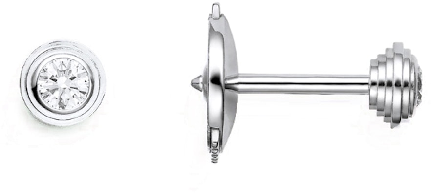 卡地亞 d''Amour 單鑽18K白金耳環 情侶設計 男女適用 B8301407 Shop 卡地亞 d''Amour 單鑽18K白金耳環 情侶設計 男女適用 B8301407