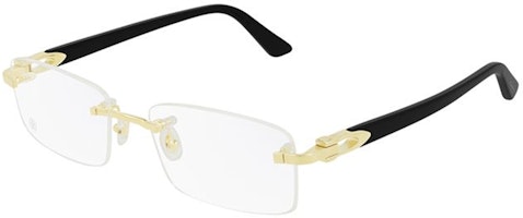 Cartier Décor C Gold Rectangle Alloy Optical Glasses Unisex Couple Style. CT0287O-001 Cartier Décor C Gold Rectangle Alloy Optical Glasses Unisex Couple Style. CT0287O-001