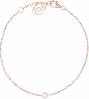 Cartier Diamants Légers Single Diamond 18k Rose Gold Bracelet Unisex Couple Design B6040300 Cartier Diamants Légers Single Diamond 18k Rose Gold Bracelet Unisex Couple Design B6040300