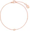 Order Cartier Diamants Légers Single Diamond 18k Rose Gold Bracelet Unisex Couple Design B6040300