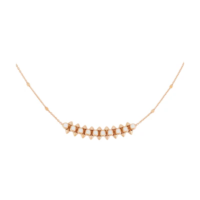 Cartier Diamond-Studded Gold Necklace Unisex Couple Design N7424312