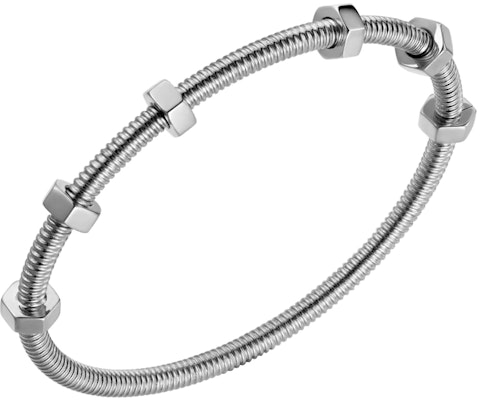 Cartier Ecrou De Cartier 手鐲 18K白金 男女情侶款設計。 B6049617 Lookbook Cartier Ecrou De Cartier 手鐲 18K白金 男女情侶款設計。 B6049617