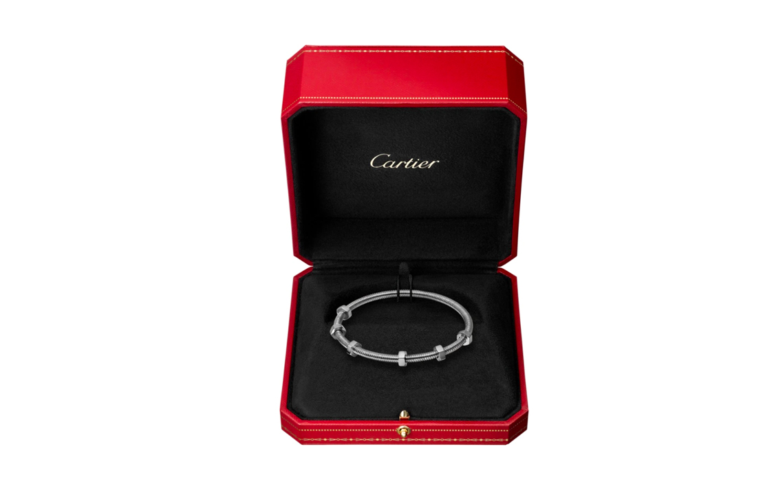 Purchase Cartier Ecrou De Cartier 手鐲 18K白金 男女情侶款設計。 B6049617