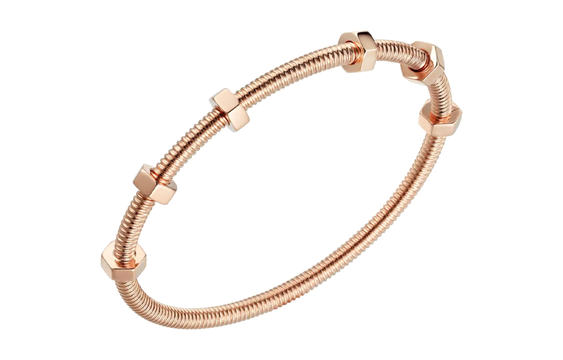 Cartier Elegant K Gold Bracelet Unisex Couple Design. B6049517 圖 5