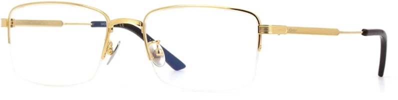 Cartier Eyeglasses Minimalist Half-Rim Square Optical Frame Unisex. CT0348O-001 Cartier Eyeglasses Minimalist Half-Rim Square Optical Frame Unisex. CT0348O-001