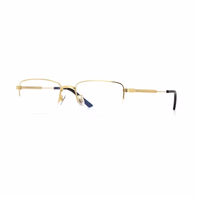 Cartier Eyeglasses Minimalist Half-Rim Square Optical Frame Unisex. CT0348O-001