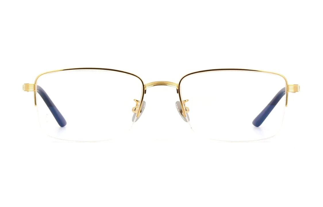 Lookbook 卡地亞極簡半框方形鏡框眼鏡男女通用款式 CT0348O-001