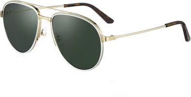 Cartier Gold Aviator Sunglasses Unisex Windproof Lightweight Frame. ESW00573 Cartier Gold Aviator Sunglasses Unisex Windproof Lightweight Frame. ESW00573