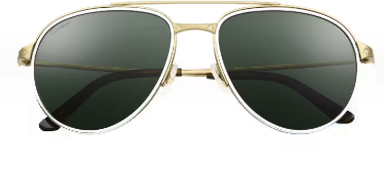 卡地亞金色飛行員太陽眼鏡男女款防風輕量框架 ESW00573 Lookbook 卡地亞金色飛行員太陽眼鏡男女款防風輕量框架 ESW00573