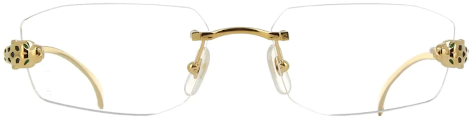 Gafas Ópticas Unisex Cartier Oro Pantera Rectangular Metal. CT0494O001 Lookbook Gafas Ópticas Unisex Cartier Oro Pantera Rectangular Metal. CT0494O001
