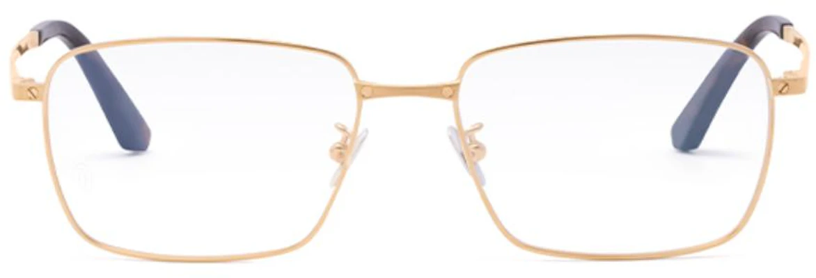 Cartier金色鈦金屬矩形男士光學眼鏡框 CT0320OA-001 Lookbook Cartier金色鈦金屬矩形男士光學眼鏡框 CT0320OA-001