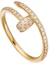 Order Cartier Juste Un Clou 18k Gold Diamond Nail Ring Unisex Couple Gold. B4231500