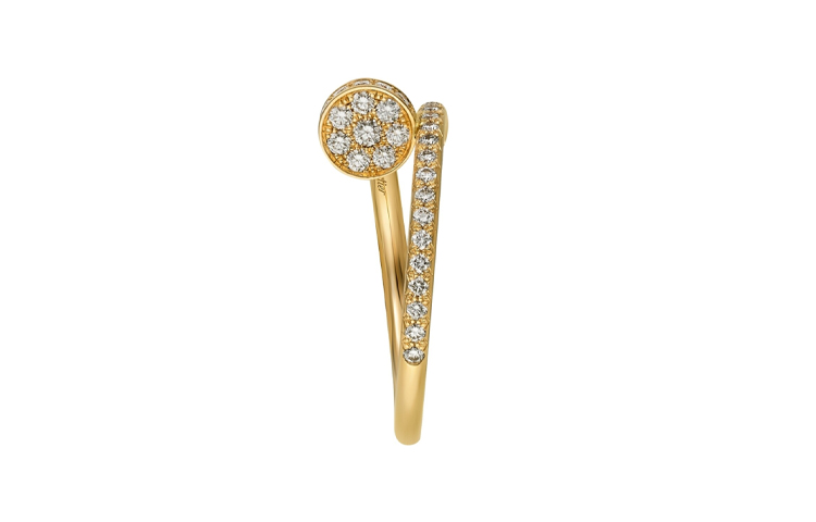 Lookbook Cartier Juste Un Clou 18k Gold Diamond Nail Ring Unisex Couple Gold. B4231500
