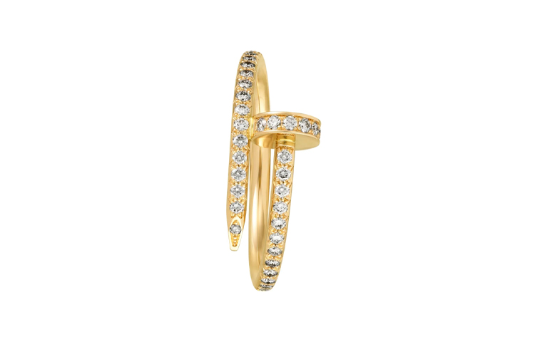 Shop Cartier Juste Un Clou 18k Gold Diamond Nail Ring Unisex Couple Gold. B4231500