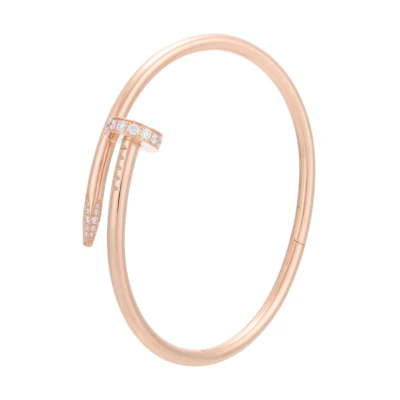 Cartier Juste un Clou 18K Rose Gold Diamond Nail Bracelet Unisex Couples Edition. B6048517