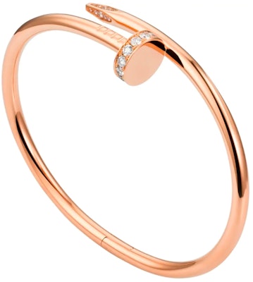 卡地亞Juste un Clou 18K玫瑰金鑲鑽釘子手鐲情侶款 B6048517 Purchase 卡地亞Juste un Clou 18K玫瑰金鑲鑽釘子手鐲情侶款 B6048517